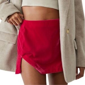 NWT Annalise Velvet Mini Skirt by Free People